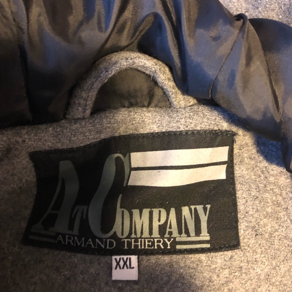 Armand Thierry Gray Winter Coat Size XXL - Picture 3 of 4